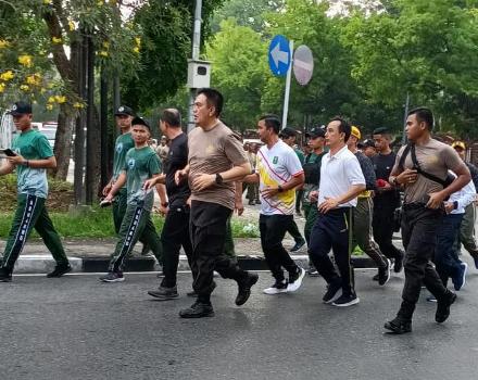 Digelar Korem 031/WB, Kadispora Pekanbaru Dukung Kegiatan Olahraga Bersama di Lapangan Asrama Pancasila